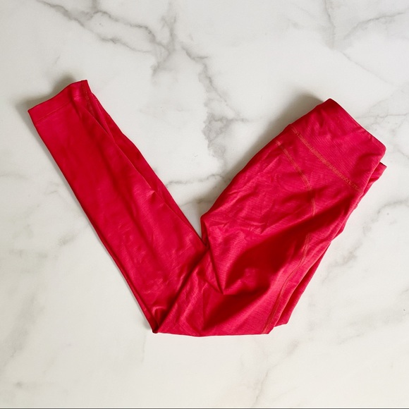 Outdoor Voices Techsweat 7/8 Flex Leggings in Red - Picture 3 of 9